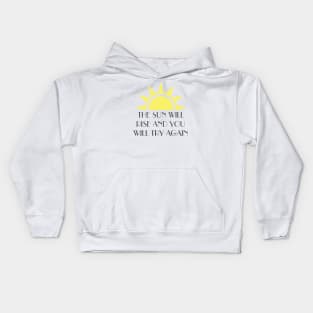 Don`t give up, try again. Kids Hoodie